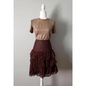 Western Layered Low Drop Waist Tule Skirt